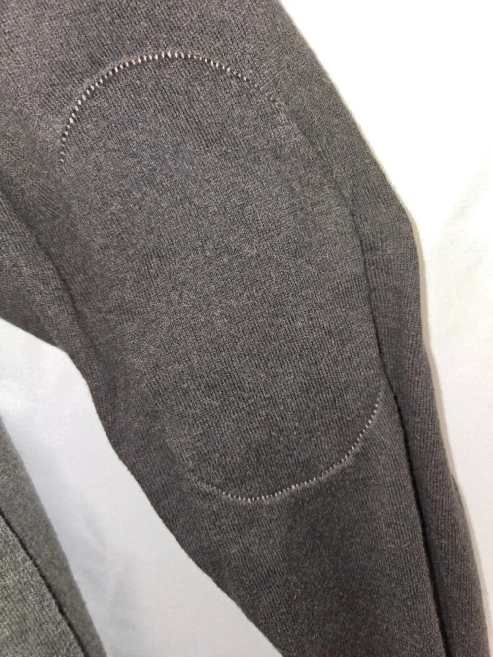 Banana Republic Black/Grey Men's Cotton and Cashmere Pullover Size Large